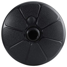 Base per ombrellone in plastica, portaombrelli per esterni forma rotonda riempibile con sabbia d'acqua, supporto per supporto per base per ombrellone da giardino (nero)
