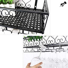 Portabottiglie da soffitto, Parete, Accessori per Bar Scaffalature per 9 Bottiglie