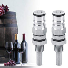 Tarente 2pcs / Set in Acciaio Inox Robusto barilotto di Birra Palla Blocco Messaggio connettore