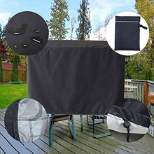 Litulituhallo - Copertura per tavolo da patio da 48 pollici, impermeabile, colore: Nero