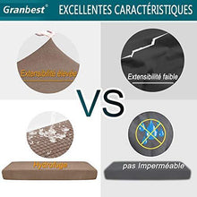 Granbest - Fodera per cuscino per sedia, idrorepellente, per divano e divano, estensibile, in tessuto jacquard (1 posto, cammello - Arredi Casa