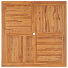 E E-NICES Tavolo da Giardino 120x120x75 cm in Legno Massello di Teak