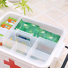 Scatola portaoggetti, kit di pronto soccorso, scatola di plastica per medicine da viaggio
