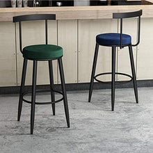 WZYX Sedie Sgabelli Bar Sgabello da Bar con Schienale Bar, caffè, Sedia da Ristorante Piedini in Metallo Altezza 55/60/65/70/75 Cm