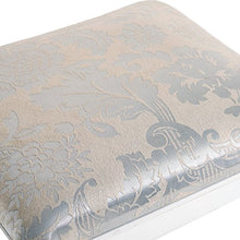 Rebecca Mobili Sgabello da Camera in Stile provenzale, MDF/Paulownia, Bianco, 41x35x45 cm