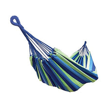 XONE Amaca in Cotone Portatile e richiudibile in Un Sacchetto, Colore Blu, Dimensioni: 2x1mt