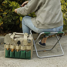 non_brand Panca da Giardino Inginocchiata Sgabello da Banco Pieghevole in Espansione