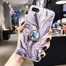 Suhctup Compatibile con Samsung Galaxy Note 9 Custodia in Slim Morbido Silicone TPU,Marmo Design con Glitter Brillantini Bling Cristallo Chiara Paraurti Protettiva Cover con Ring Kickstand -1