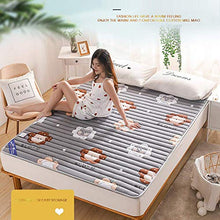Zixin Tatami Materasso Antiscivolo Lavabile Pieghevole Bed Cuscino Studente Materasso Cotone Stampato Materasso, futon Morbida e Spessa Giapponese Double Single, 150 200cm (Size : 180 x 200 cm)