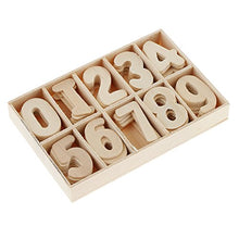 120/180 Pezzi 0 ~ 9 Numeri di Legno Naturale Gioco per Apprendimento Dell'aritmetica di Ragazze - 180 pezzi