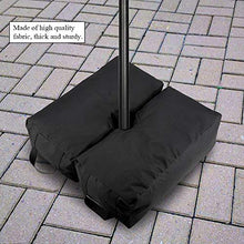GOTOTO 2 Pezzi Base per Ombrellone da Esterno in Tessuto, Quadrata, 45 * 22 * 14cm, Nero