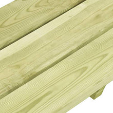 E E-NICES Panchina da Giardino 170 cm in Legno di Pino Impregnato
