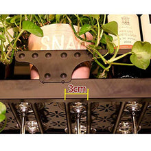 FAFZ Portavini Portabottiglie da Vino in Metallo A Soffitto, Portabicchiere Sospeso, Regolabile in Altezza, Espositore per Espositore da Banco da Bar (Size : 60cm)