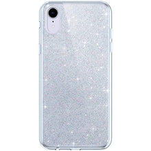 Saceebe Compatibile con iphone XR Custodia Silicone Transparente TPU Glitter Brillare Colore sfumato Custodia TPU Silicone Morbida Glitter TPU Cover Custodia Cover [Antigraffio],transparent