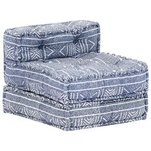 Festnight Divano Letto Modulare a 2/3 Posti in Tessuto Blu,Divano Modulare,Divano Letto Matrimoniale in Tessuto,Divano a 2/3 Posti in Tessuto,Divano in Tessuto (Blu, 200 x 70 x 56 cm)