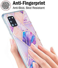 Custodia in TPU (IMD marmore) per Samsung Galaxy A31, colore: Viola