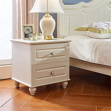 Comodini Comodino for Camera da Letto Semplice Bianco Contenitore da 60 cm Comodino Doppio cassetto Tavolino Multiuso Comodino con cassetto