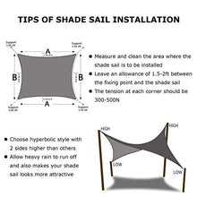 ZHAO Tenda rettangolare per giardino e balcone, in PES resistente all'acqua HDPE protezione UV 2x2m (dimensioni: 4x5m)