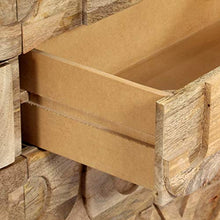 SKM Mobile Alfabeto 6 Cassetti 120x35x79 cm Legno Massello Mango