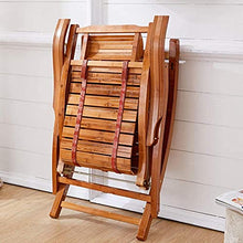 Sedia Lounge Sedia Regolabile Chaise Reclinabile Bamboo Sedia a Dondolo Pieghevole Pieghevole Sedia a Sdraio Portatile per Giardino Prato a Sdraio Backyard
