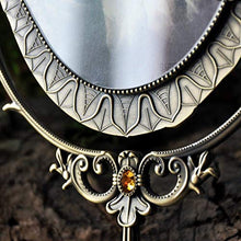 Specchio Da Tavolo Single-Sided, Specchi D'Argento Di Bellezza Di Principessa Di Trucco Di Principessa Di Trucco Del Metallo Del Retro Telaio Metallico D'Argento