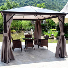 WSN Gazebo per Tende con Struttura in Alluminio 3x3.6m per Patio, Pannello Prendisole per PC Riparo da Giardino per Esterni per Tutte Le Stagioni