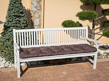 Cuscino per panchina da giardino, 180 x 50 cm, marrone