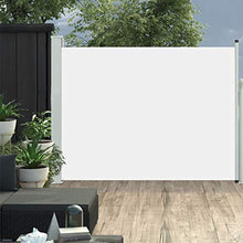 E E-NICES Tenda Laterale Retrattile per Patio 140x500 cm Crema