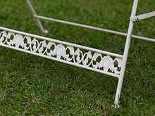 Nostalgia Giardino Panca Ferro Antico Stile mobili in Avorio Giardino