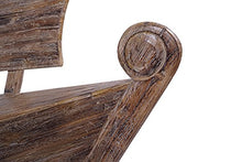 Panca da giardino in mogano, colore bianco, in legno di teak