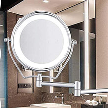 Specchio Specchi di vanità da Bagno Trucco a Parete con ingrandimento 7X Illuminato a LED