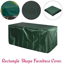 Copertura per mobili da giardino, impermeabile, 126 x 126 x 74 cm, per mobili da giardino da esterni, rettangolare, in rattan, resistente agli strappi