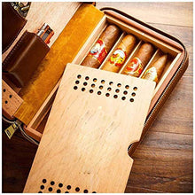 SCDZS Cigar Box Cigar Humidor - Cuoio di buona Tenuta Desktop Cigar Humidor Cigar Portable Storage Box