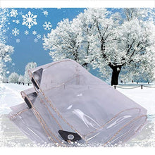 Telone Impermeabile Telo Occhiellato Trasparente PVC Film, A Prova di Polvere Pergola, Copertura Esterna per Tende da Sole Serra Vegetale, Personalizzabile(Color:Chiaro) (Size : 4 * 8M)
