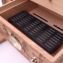XUSHEN-HU Accessori Cedro Sigaro con Legno di Cedro Vernice Pelle Verticale Visuale Cigar Scatole Humidor Cigar