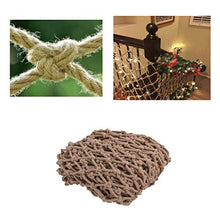MFLASMF Rete di Sicurezza Protezione per Balcone Rete in Corda di Canapa Tessuta a Mano, Rete anticaduta per Scale da Balcone per Bambini, Rete Decorativa per soffitto a Barra retrò Rete d