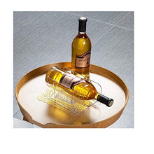AniU Portabottiglie impilabile per vino da cucina e vino, espositore trasparente per bottiglie di vino, accessori da cucina per la casa, frigorifero trasparente (2 pezzi)