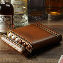 SCDZS Desktop Cigar Humidor Cedar - e in Pelle Cigar Box di stoccaggio Guarnizioni con Vassoio e separatore Regolabile