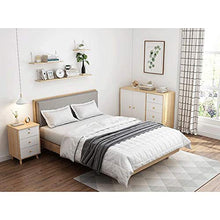 Comodino Comodino con 3 cassetti in Legno Tavolino Comodino Consolle Cassettiera Camera Cabinet per Divano Letto Camera da Letto (Color : White, Size : 40x35x68CM)