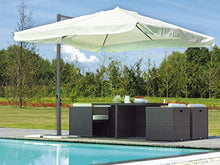 OMBRELLONE DA GIARDINO CON PALO LATERALE 3 X 3 METRI IN ALLUMINIO