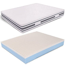 AILIME SRL Materasso Top Matrimoniale 160x190 Memory + waterfoam Alto 25 cm Rivestimento Bayscent MiaSuite