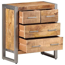 vidaXL Credenza 60x35x70 cm in Legno di Mango Grezzo