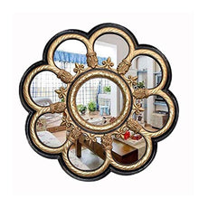 Specchio di Bellezza Rotondo Francese Europeo per Trucco HD, Semplice Decorazione da Parete per Bagno da Appendere al Sole