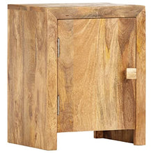 vidaXL Comodino 40x30x50 cm in Legno Massello di Mango