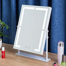 ShiSyan Specchio for Il Trucco LED Cosmetic Mirror Continentale Desktop Portable HD di Vetro for l'estetica Cura della Pelle Rasatura e Viaggiare Specchi