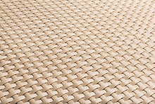 Polyrattan Balkonverkleidung Sichtschutz Balkonsichtschutz anthrazit braun weiß schwarz kupfer grün Meterware Balkonbespannung 17,49€/Quadratmeter (H 110cm, RD18 -hell beige)