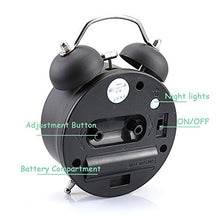 SaySure - Metal Magic Cube Style Double Bell Desk Table Alarm Clock 3"