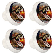 Maniglie per cassetti Manopole per cassetti Manopole rotonde Confezione da 4 per armadietto, cassetti, cassettiere, cassettiere ecc. dinosauro