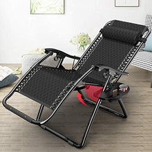 DGHJK Sedia reclinabile per Esterni Zero Gravity Sedia Pieghevole reclinabile da Giardino Sedia da Giardino per Viaggi Vacanze Spiaggia Prato Piscina Carico Massimo 150 kg