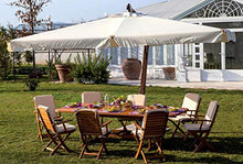 Bauer Ombrellone Decentrato da Giardino in Legno 3x4m Aster Ecrù